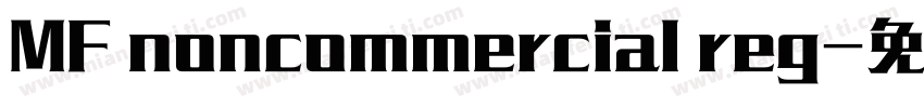MF noncommercial reg字体转换
